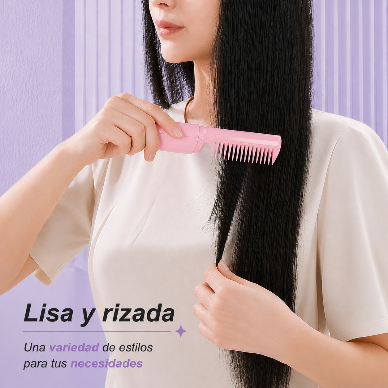 Cepillo Mágico - Cabello suave y sin frizz donde quieras.